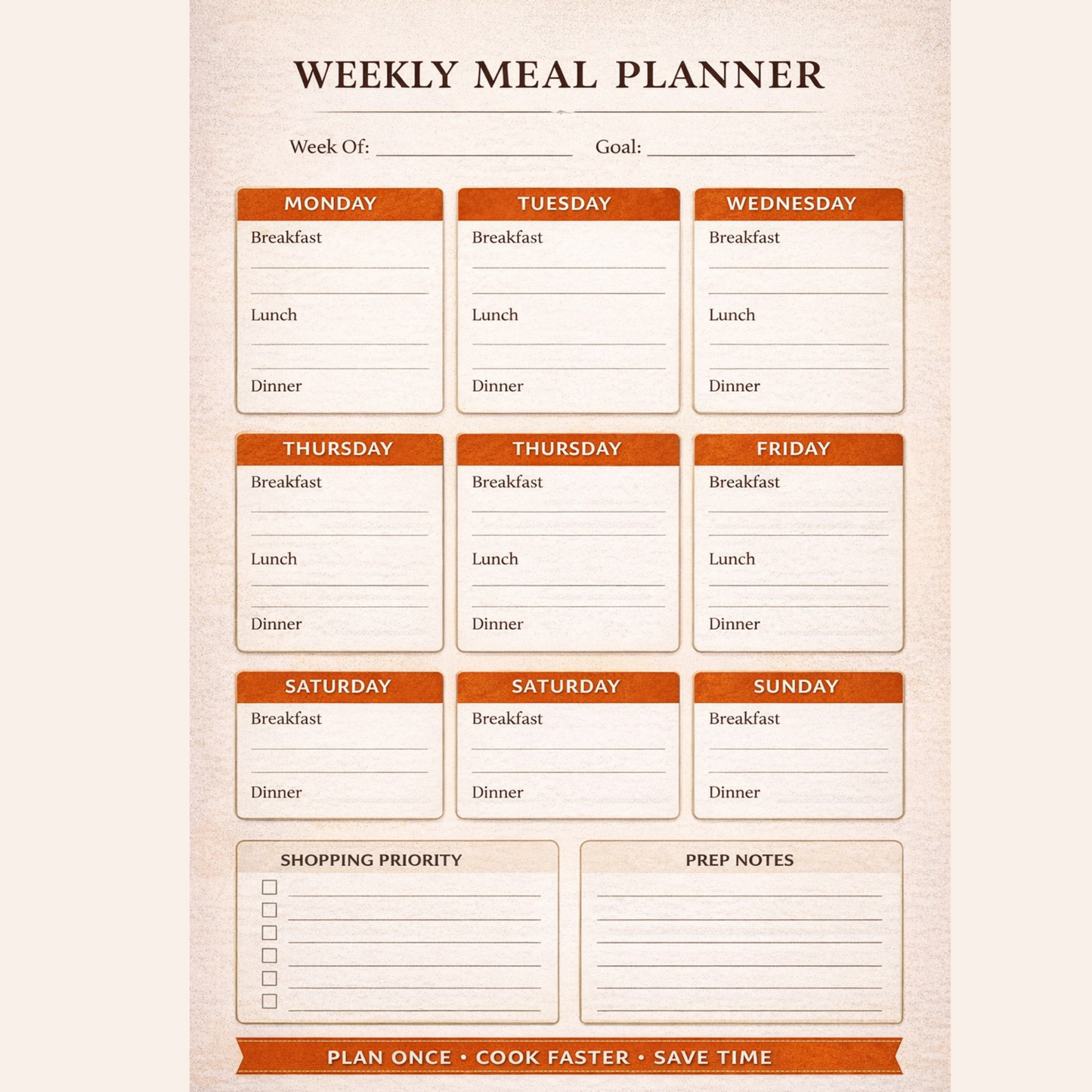 Weekly Meal Planner