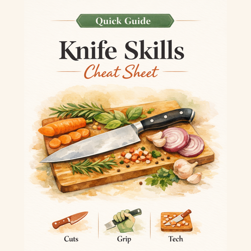Knife Skills Cheat Sheet