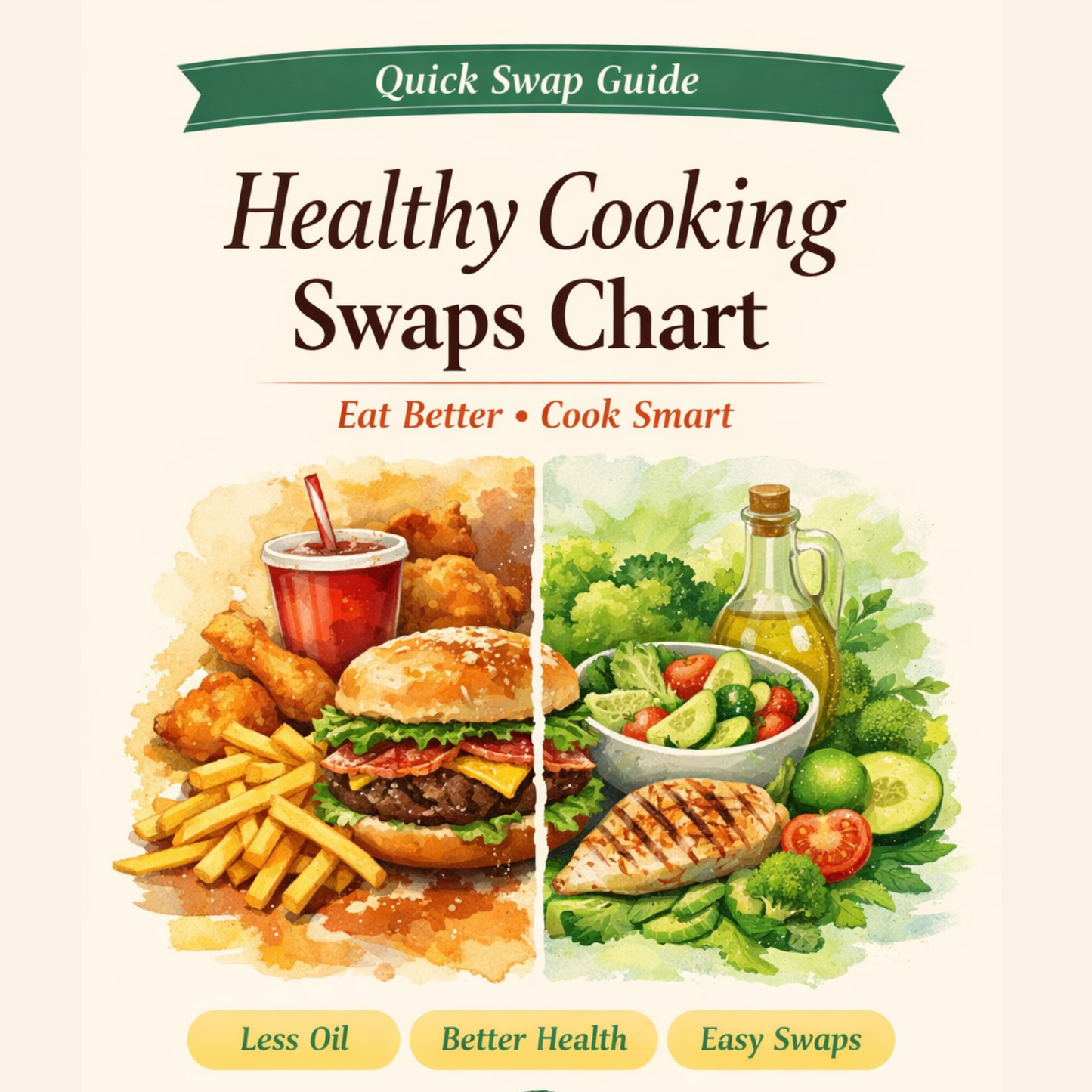 Healthy Cooking Swaps Chart