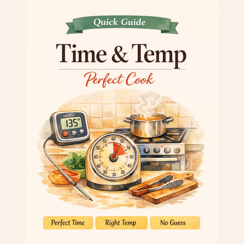Cooking Time & Temperature Cheat Sheet