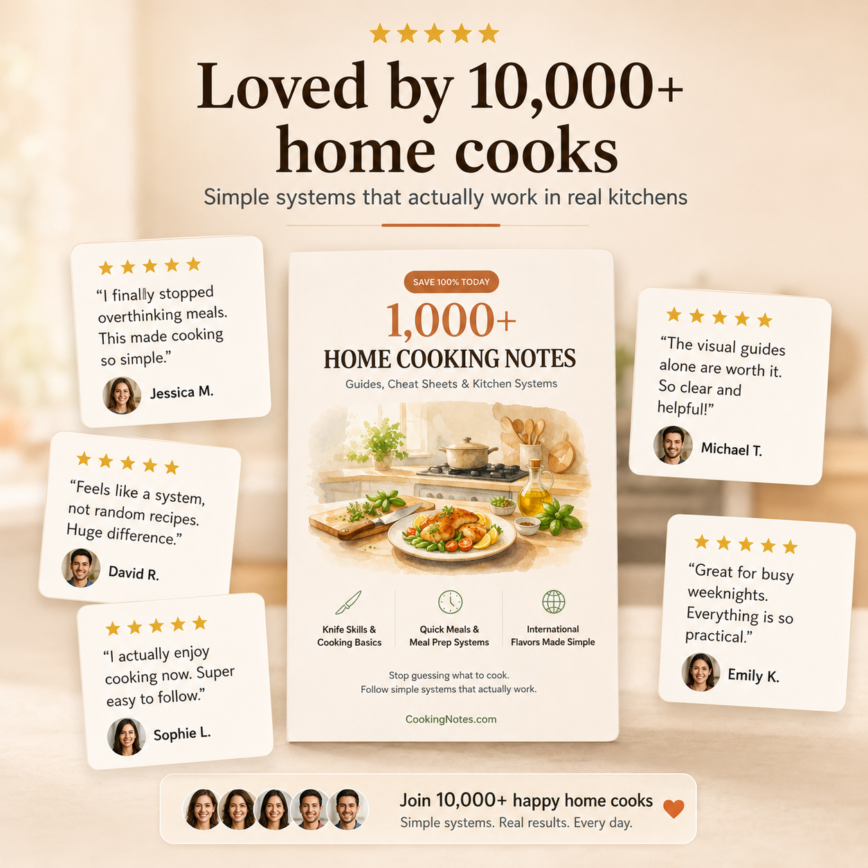 1,000+ Home Cooking Notes & Recipe Guides